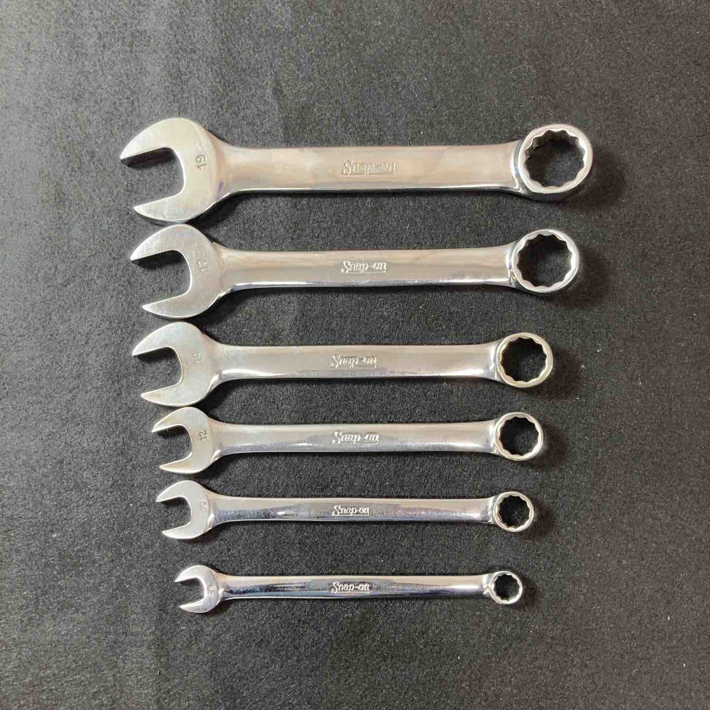 【中古】【中古品】 スナップオン(Snap-on) OEXM8～19 ショートコンビネーションレンチ 6本セット 【東大和店】｜アクトツール店