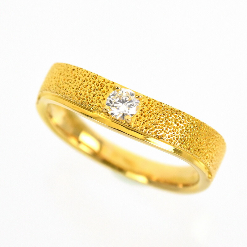 リング レディース ダイヤモンド 0.15ct デザインリング 16号 18k 18金 イエローゴールド ジュエリー アクセサリー レディース メンズ アクトワン【中古】|ACT ONE 店