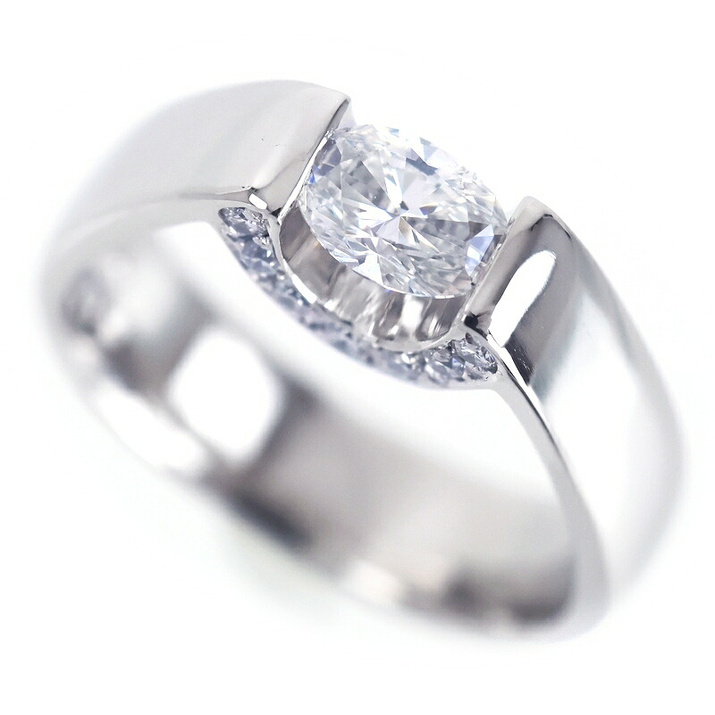 ダイヤモンド リング プラチナ 11.5号 0.453ct 0.14ct Pt900 ジュエリー レディース アクトワン【中古】