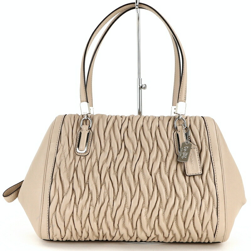 楽天市場】COACH コーチ マディソン シルバー ガンメタ金具 レザー