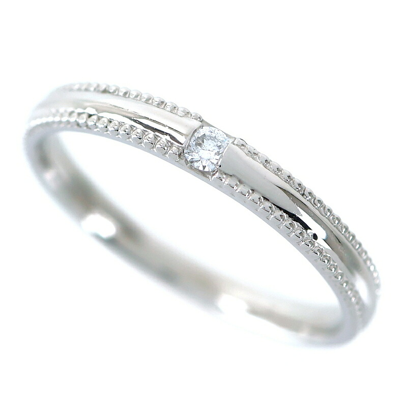 デザインリング プラチナ 18号 ダイヤモンド 0.05ct ファッションリング ジュエリー メンズ レディース アクトワン【中古】|ACT ONE 店