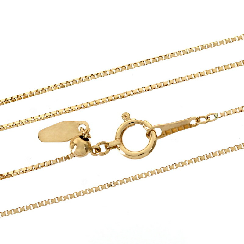 ネックレス 18k ベネチアン 45cm 2.2g アジャスター付き ベネチアンチェーン チェーンネックレス K18YG イエローゴールド ジュエリー アクトワン【中古】|ACT ONE 店