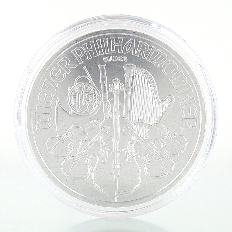ウィーンハーモニー銀貨 SV1000 純銀コイン 1oz 31.1g ケース入り オーストリア造幣局発行 管弦楽器 黄金の間のパイプオルガン 2024年 アクトワン【中古】