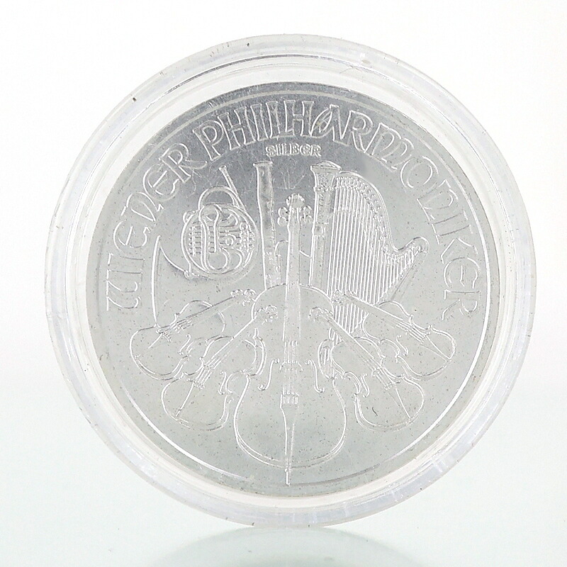 ウィーンハーモニー銀貨 SV1000 純銀コイン 1oz 31.1g ケース入り オーストリア造幣局発行 管弦楽器 黄金の間のパイプオルガン 2024年 アクトワン【中古】