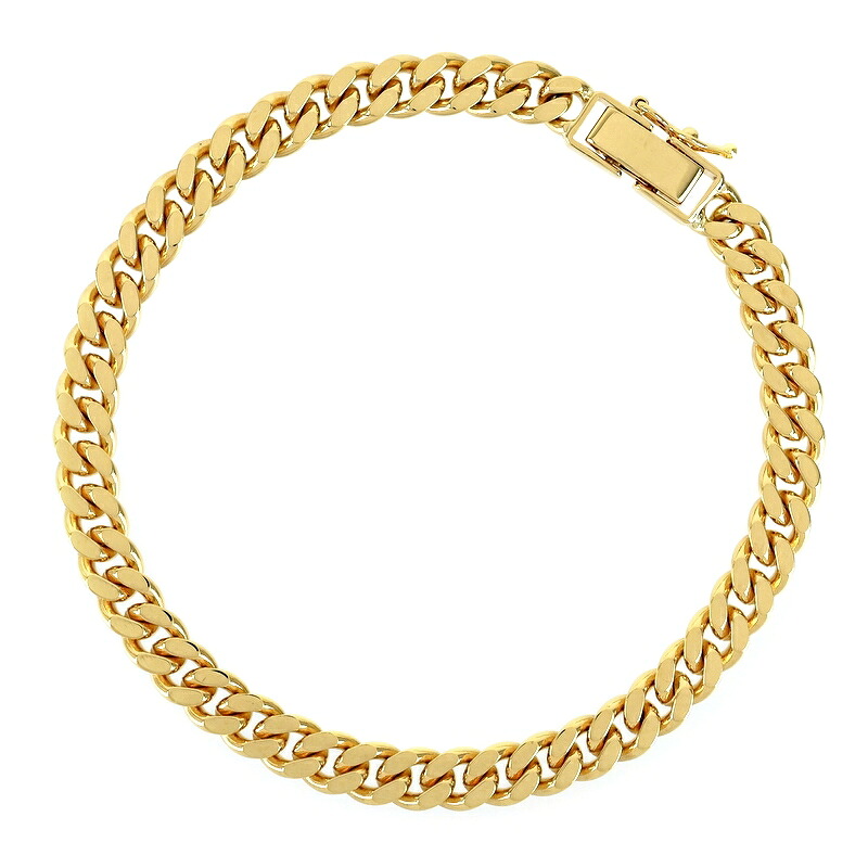 喜平 ブレスレット 18金 20.2g 18cm 二面喜平 K18YG イエローゴールド 中留 シングルストッパー付き アクセサリー ジュエリー アクトワン【中古】｜ACT ONE　店