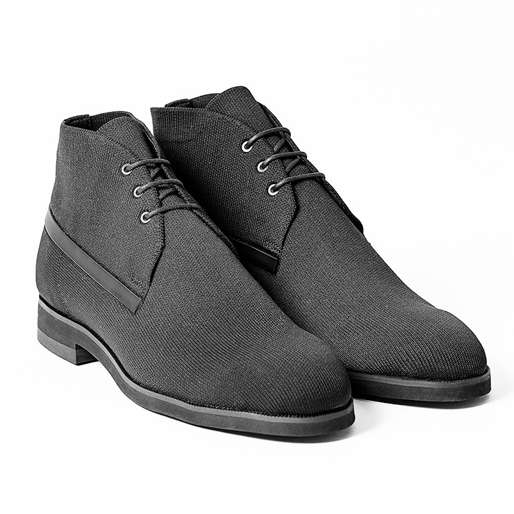 ACTHREAD CHUKKA BOOTS／アクスレッド チャッカブーツ  +F+ エフ 独自ニット素材で蒸れない 撥水性 通気性 速乾性 晴雨兼用 ニット素材 軽量 サステナブル 防水 ビジネスシューズ メンズシューズ 滑りにくい