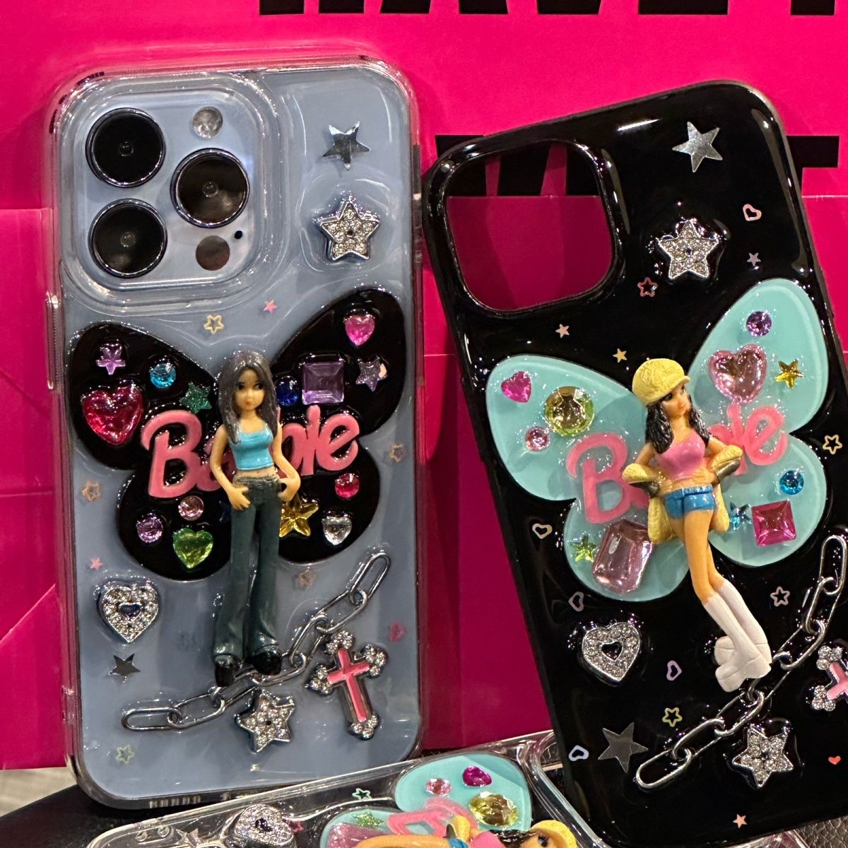 楽天市場】バービー クリアケース アイフォンケース 平成レトロ