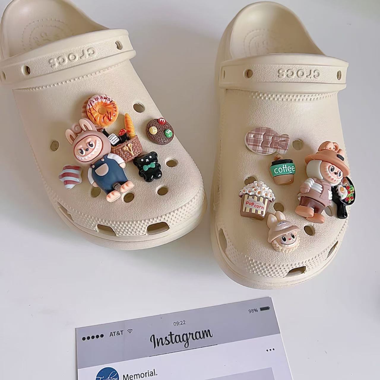 楽天市場】8点セット ラブブ labubu サンダル デコレーションピン