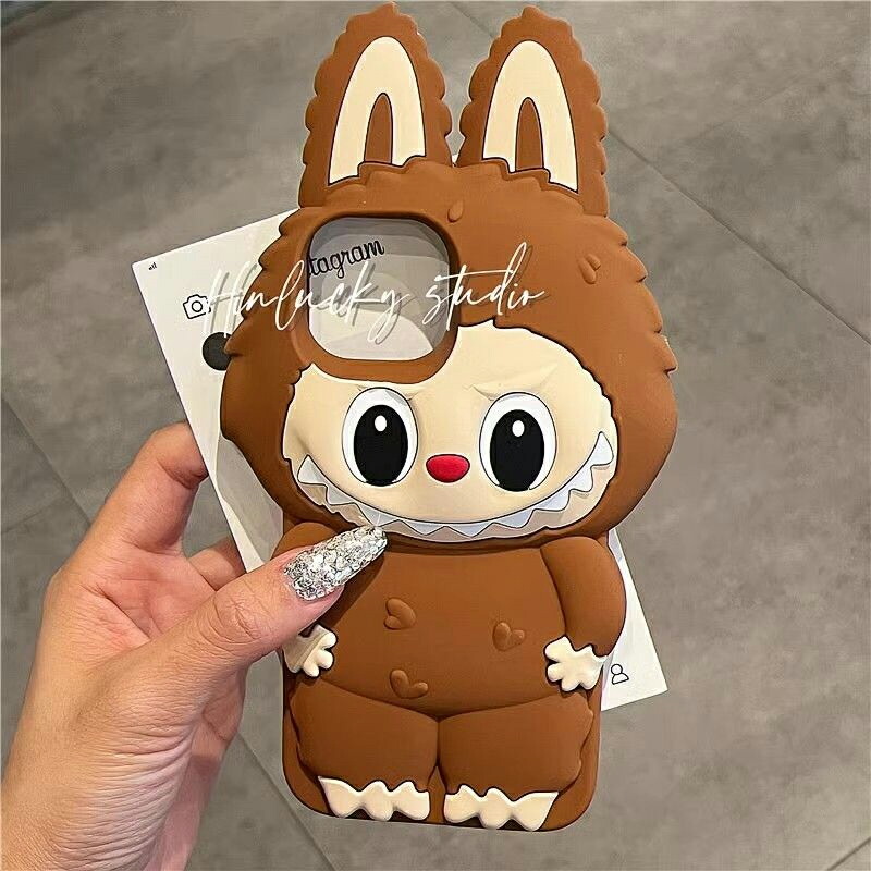 楽天市場】ラブブ風 スマホケース iPhoneケース スマホスタンド