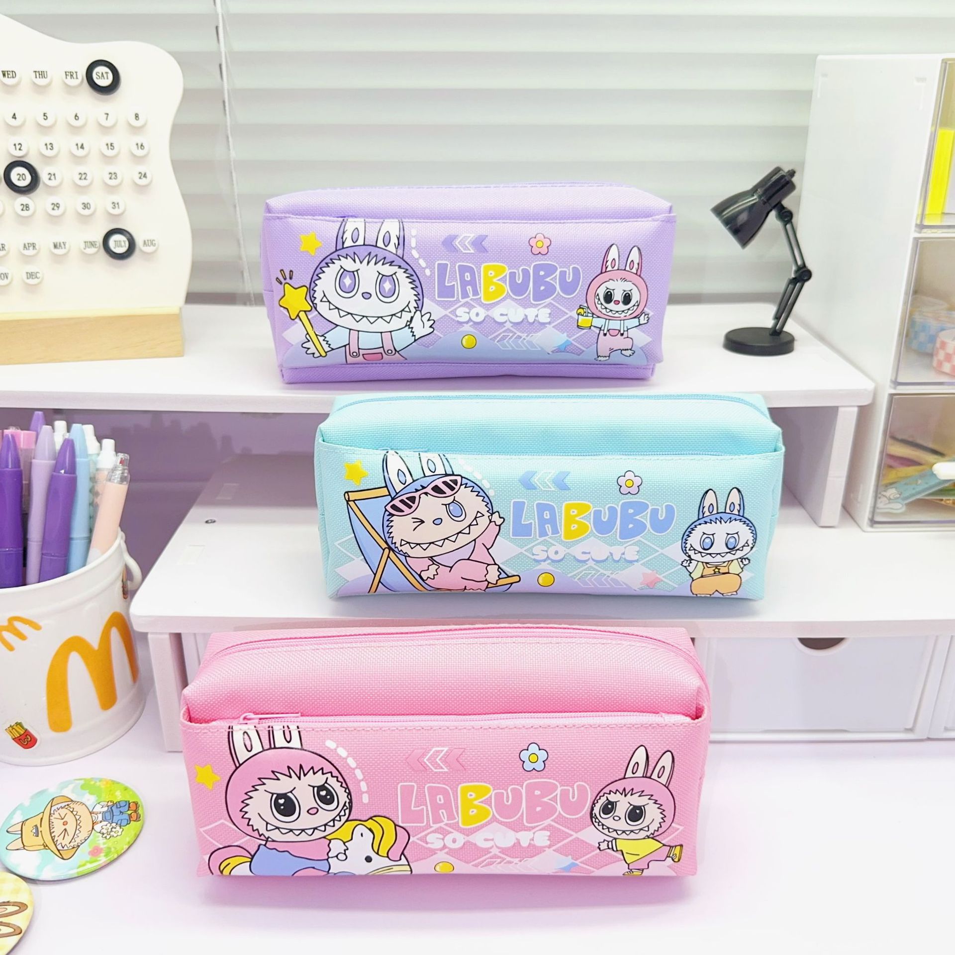 のりちゃんラブブ筆箱3点セット*2ブラック3個紫色3個 楽天市場】ラブブ ペンケース かわいい 高校生 大学生 小学生