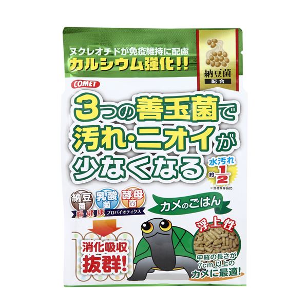 (まとめ) コメット カメのごはん 納豆菌 450g (ペット用品)