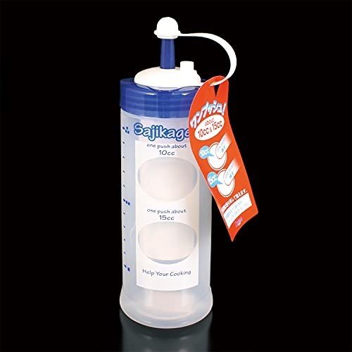 台和調味料入れ調味料ボトルブルー400ml目盛り付きワンプッシュ10cc15ccさじかげんMME400S8本入