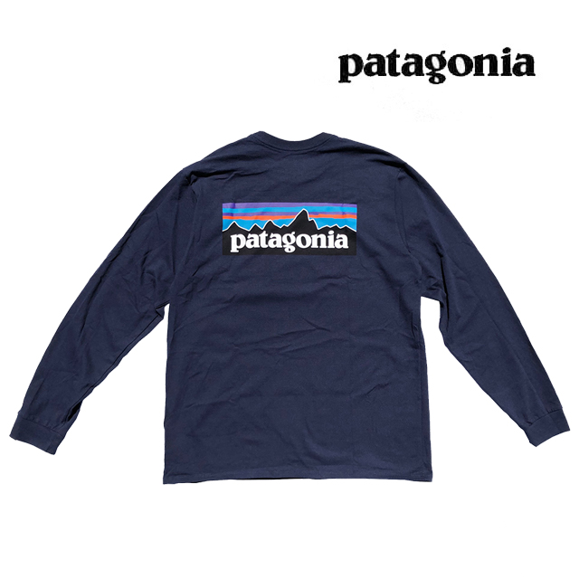 patagonia パタゴニア P-6ロゴ 長袖Tシャツ L 紺 ネイビー キッズ・P-6 ロゴ・Tシャツ - パタゴニア公式オンラインショップ