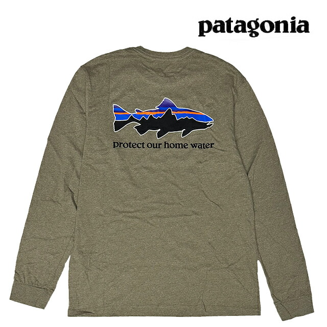 PATAGONIA パタゴニア ロングスリーブ ホーム ウォーター トラウト レスポンシビリティー HOME WATER TROUT RESPONSIBILI-TEE RVGN RIVER ROCK GREEN 37574 長袖