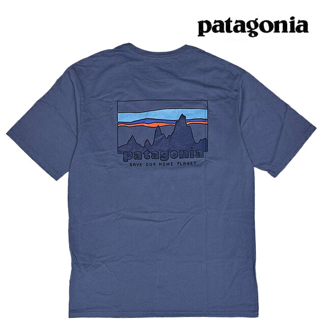 PATAGONIA パタゴニア '73 スカイライン オーガニック Tシャツ '73 SKYLINE ORGANIC T-SHIRT CUBL CURRENT BLUE 37534