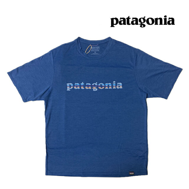 PATAGONIA パタゴニア キャプリーン クール デイリー グラフィック シャツ CAPILENE COOL DAILY GRAPHIC SHIRT TCLX '73 TEXT LOGO: CLEMENT BLUE X-DYE 45235 7,185円