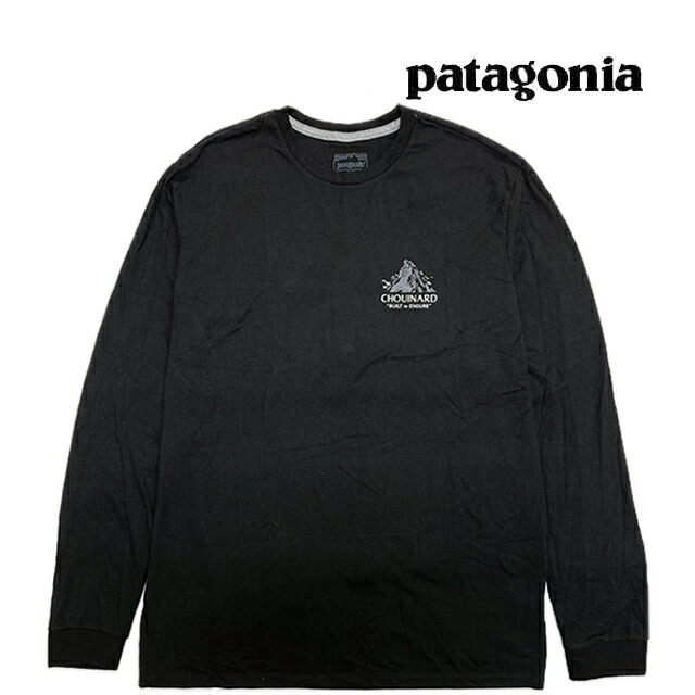 PATAGONIA パタゴニア ロングスリーブ シュイナード クレスト レスポンシビリティー LONG-SLEEVED CHOUINARD CREST RESPONSIBILI-TEE BLK BLACK 37779