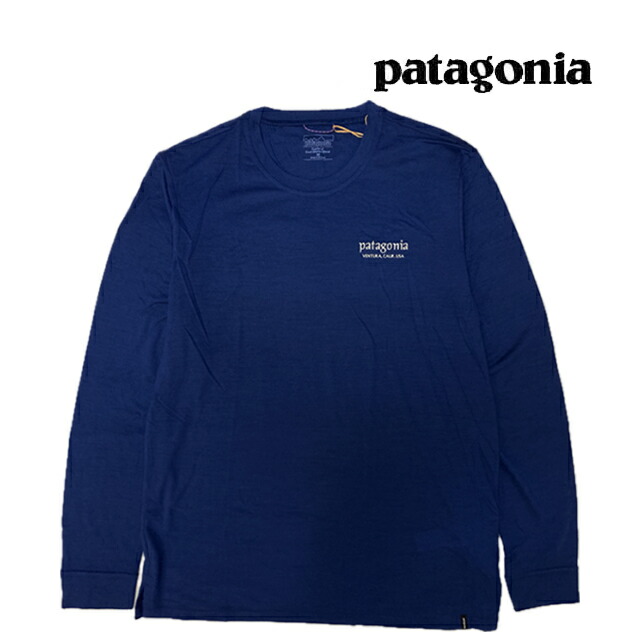 PATAGONIA パタゴニア ロングスリーブ キャプリーン クール メリノ ブレンド グラフィック シャツ LONG-SLEEVED CAPILENE COOL MERINO BLEND GRAPHIC SHIRT HHCL HERITAGE HEADER: CLEMENT BLUE 44585