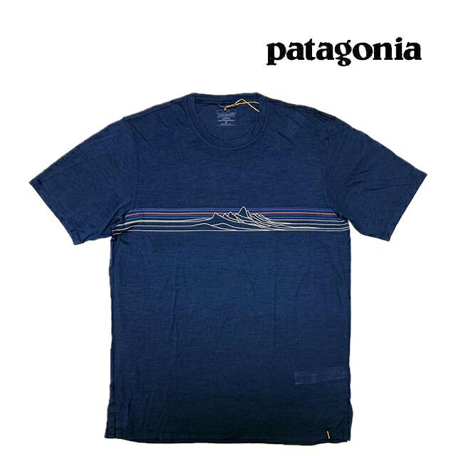 PATAGONIA パタゴニア キャプリーン クール メリノ ブレンド グラフィック シャツ CAPILENE COOL MERINO BLEND GRAPHIC SHIRT STCM STRATA STRIPE: CLEMENT BLUE 44590|ACTIVE BOARD SELECT