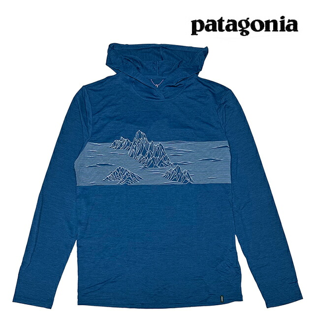 PATAGONIA パタゴニア キャプリーン クール デイリー フーディ ストラタスパイア ストライプ CAPILENE COOL DAILY HOODY STRATASPIRE STRIPE CMBX CLEMENT BLUE - LIGHT CLEMENT BLUE X-DYE 45468