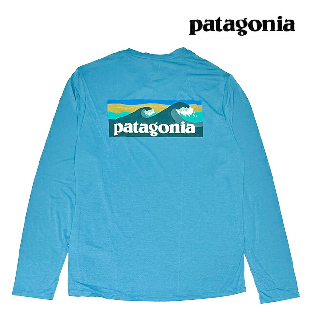 PATAGONIA パタゴニア ロングスリーブ キャプリーン クール デイリー シャツ ボードショーツ ロゴ LONG-SLEEVED CAPILENE COOL DAILY SHIRT BOARDSHORT LOGO SHRX SHORE BLUE - LIGHT SHORE BLUE X-DYE 45457 速乾|ACTIVE BOARD SELECT