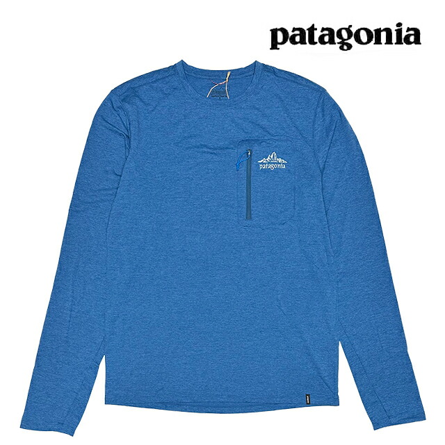 PATAGONIA パタゴニア ロング捩り キャプリーン 冷やりとした サン プルオーバー クラウド クラッグ クレスト CAPILENE COOL SUN SHIRT CLOUD CRAG CREST AQBX 44933