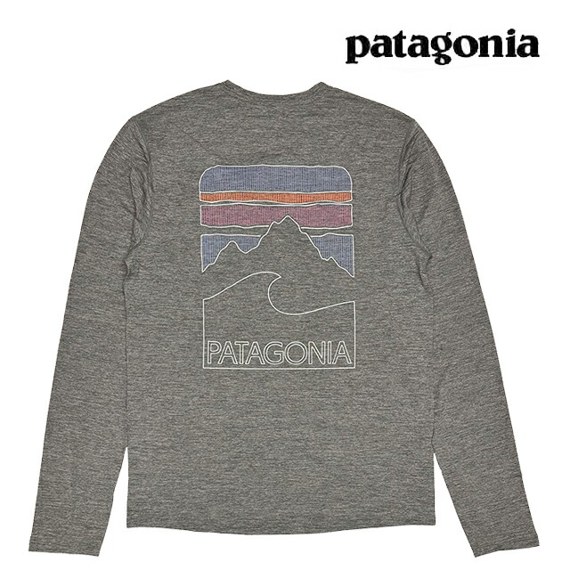 PATAGONIA パタゴニア ロング捩り キャプリーン 冷やりとした サン プルオーバー まっ盛り ビジョンズ LONG-SLEEVED CAPILENE COOL SUN SHIRT PEAK VISIONS FGNX FORGE GREY - NOBLE GREY X-DYE 44934