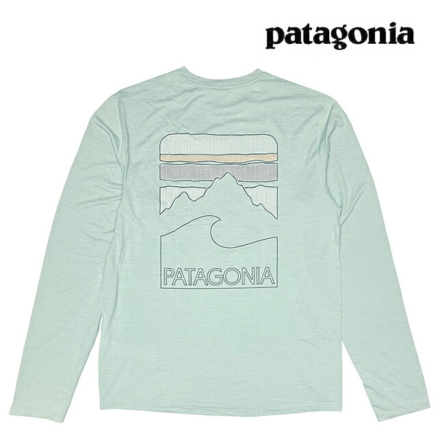 PATAGONIA パタゴニア ロング捩り キャプリーン 冷やりとした サン プルオーバー まっ盛り ビジョンズ LONG-SLEEVED CAPILENE COOL SUN SHIRT PEAK VISIONS TBIX THERMAL BLUE - THIN ICE X-DYE 44934
