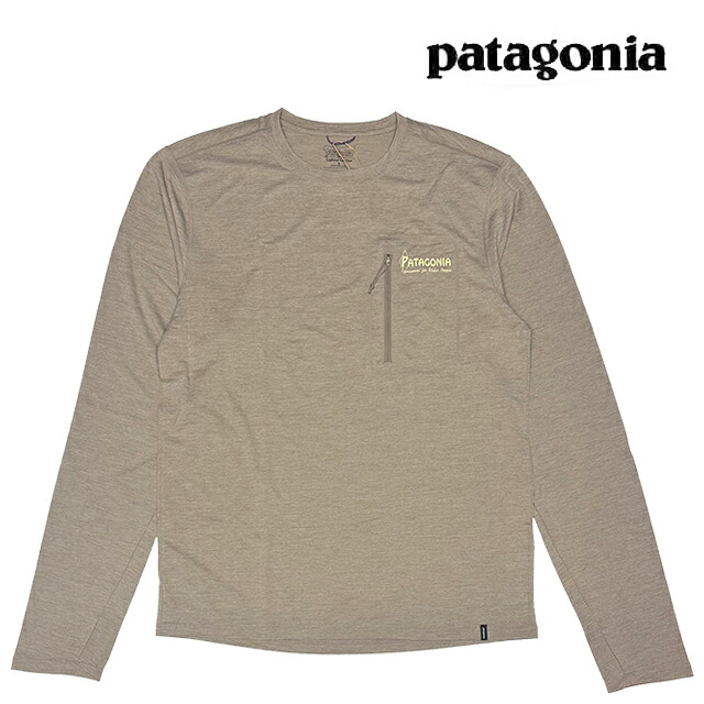 PATAGONIA パタゴニア ロング捩り キャプリーン 冷やりとした サン プルオーバー お水 人びと 旗幟 LONG-SLEEVED CAPILENE COOL SUN SHIRT WATER PEOPLE BANNER SDLX SEABIRD GREY - LIGHT SEABIRD GREY X-DYE 44931