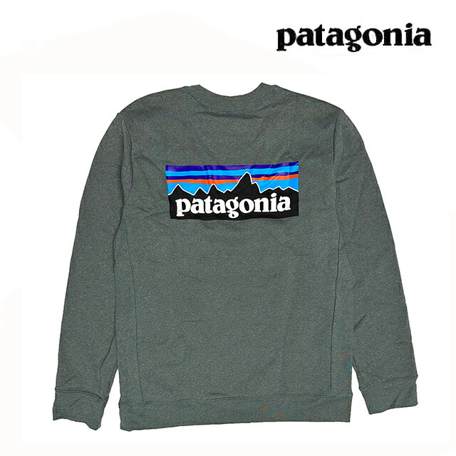 日本未発売品 PATAGONIA パタゴニア P-6 ロゴ アップライザル クルー スウェットシャツ P-6 LOGO UPRISAL CREW SWEATSHIRT NUVG NOUVEAU GREEN 39657｜ACTIVE BOARD SELECT