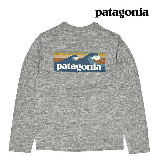 PATAGONIA パタゴニア ロングスリーブ キャプリーン クール デイリー グラフィック シャツ (ウォーターズ) L/S CAPILENE COOL DAILY GRAPHIC SHIRT-WATERS BLAF BOARDSHORT LOGO ABALONE BLUE: FEATHER GREY 45170｜ACTIVE BOARD SELECT