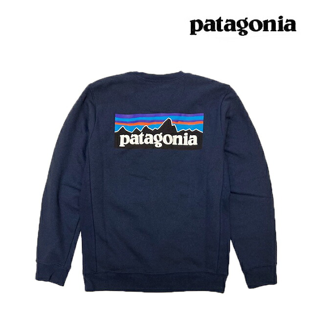 日本未発売品 PATAGONIA パタゴニア P-6 ロゴタイプ アップライザル 労働者の一団 トレーナー P-6 LOGO UPRISAL CREW SWEATSHIRT NENA NEW NAVY 39657