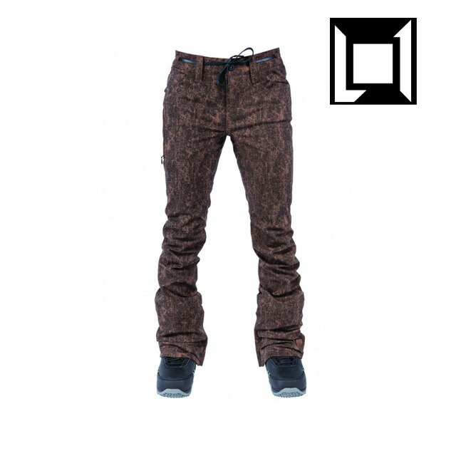 L1 エルワン パンツ WOMENS HEARTBREAKER PREMIUM PANT BROWN ACID WASH