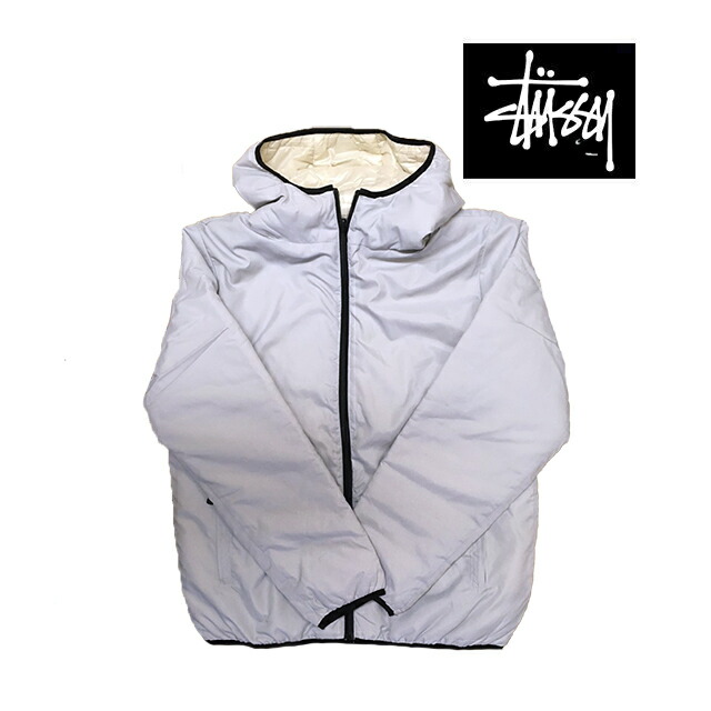 訳あり STUSSY ステューシー ジャケット REVERSIBLE NYLON JACKET LIGHT GREY 115371｜ACTIVE BOARD SELECT