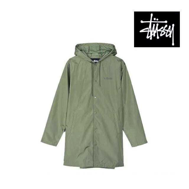 STUSSY ステューシー ジャケット TONY LONG HOODED COACH JACKET OLIVE 115352