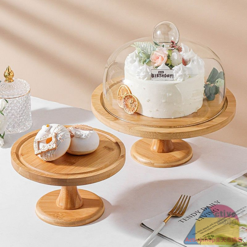 ケーキスタンド 木製 ガラス蓋 ケーキドーム ケーキスタンド ガラス蓋付き チークケーキ台 木 ウッド 食器 果物トレー お盆 器 コンポート インテリア アクセサリー ディスプレイ バースデー 誕生日 クリスマス スマッシュケーキ|Activeshop店