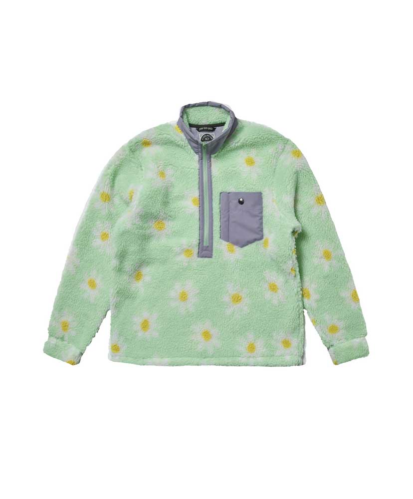 AIRBLASTER　2022-23 SHERPA HALF ZIP / カラー: Mint Daisy (Sサイズ） エアーブラスター 　スノーボード　送料無料｜サーフ＆スノー ACTIVESPIRIT