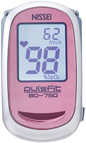 心臓の鼓動填まる BO-750指さきゼムクリップ型パルスオキシメータ日本精密測器色はおまかせ貨物輸送無料楽になることの日本製