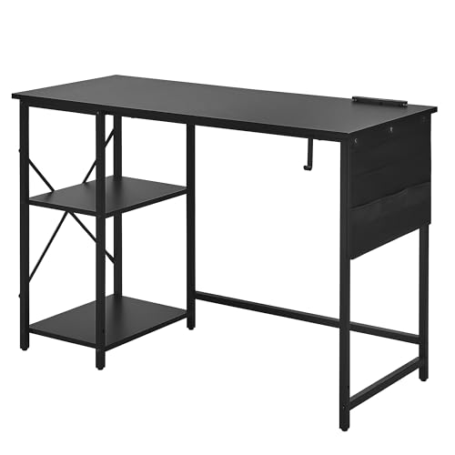 楽天市場】VECELO パソコンデスク L字デスク 幅110×奥行80×高さ75cm 棚