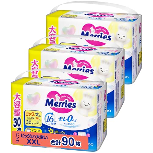 【パンツ ビッグより大きいサイズ】メリーズ モレ０へ！ずっと肌さら (15~28kg) 90枚 (30枚×3)[ケース品]