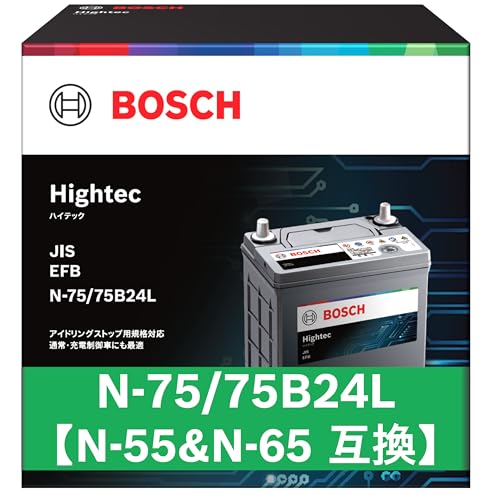 BOSCH (ボッシュ) 国産車バッテリー HT-N-75/75B24L Hightec JIS EFB アイドリングストップ車・充電制御車・標|actonlineshop