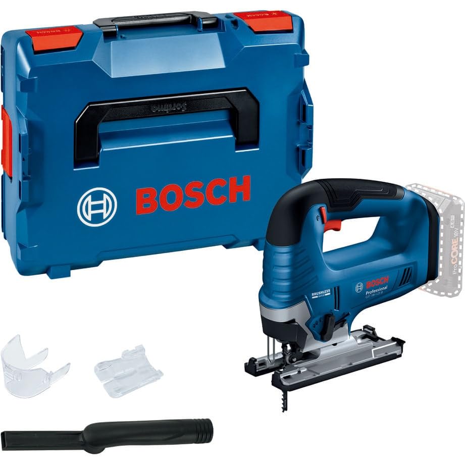 Bosch Professional(ボッシュ) 18Vコードレスジグソー(本体のみ・L-BOXX136N・インレイ・ブレード1枚・バリ打ちきり成人男性