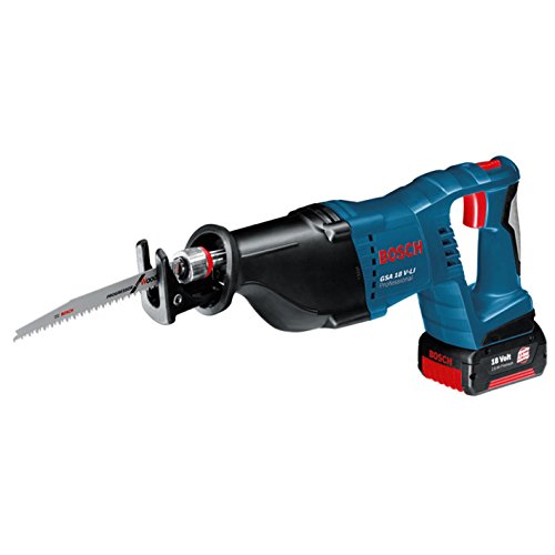 Bosch Professional(ボッシュ) 18V コードレスセーバーソー (5.0Ah乾電池1個・申し受ける器・キャリングケース付) GS