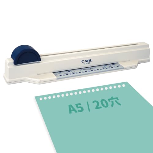 カール事務器(CARL) 穴あけ殴り付ける ルーズリーフ/輪っか整理保存用具用 多穴 グリッサー A5/20穴相応う 5枚 SP-20