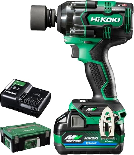 HiKOKI(ハイコーキ) 36V インパクトレンチ WR36DH 初回修理保証 Bluetooth付バッテリー1個・充電器・システムケース2付
