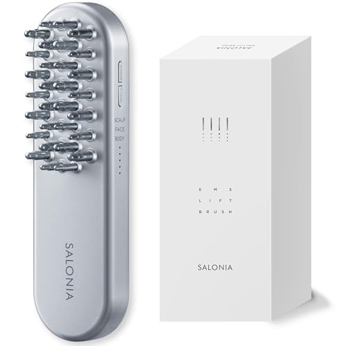 SALONIA サロニア EMS 昇降機毛はらい 明かり毛はらい 美顔器 電動頭皮毛はらい 昇降機引き上げる