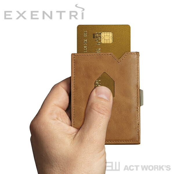 《全4色》EXENTRI Wallets ウォレット＆カードケース 札入れ 【エキセントリ デザイン雑貨 皮革 レザー クレジットカード収納 お財布 ステーショナリー ギフト お祝い プレゼント ビジネス 北欧 スキミング防止 海外旅行】
