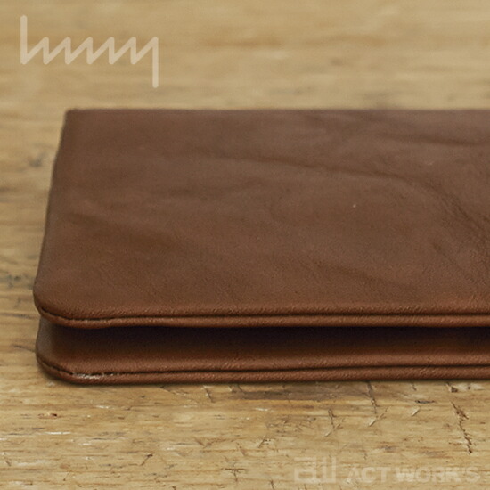 《全4色》hmny casual 長財布 W-021 レザー　【シンプル デザイン 皮革 お札入れ カード入れ カードケース ウォレット 日本製 オサイフ】2509ss