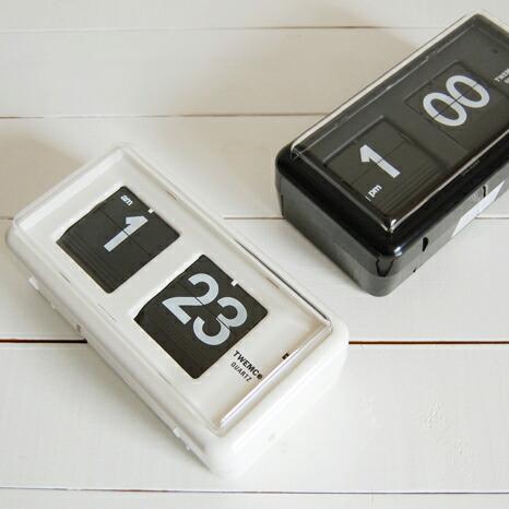 楽天市場】TWEMCO(トゥエンコ) 置き・掛け兼用 パタパタ時計 QT-30