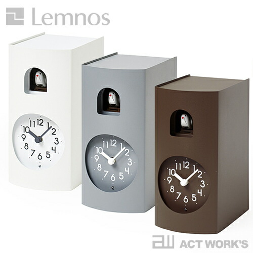 《全3色》LEMNOS Bockoo カッコー時計 ブックゥ 【タカタレムノス デザイン雑貨 掛け時計 クロック シンプル インテリア 壁時計 リビング 鳩時計 ハト時計 玄関 子供部屋 寝室 北欧】